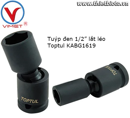 Tuýp đen 1/2" lắt léo Toptul KABG1619(ngưng sản xuất)