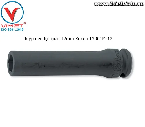 Tuýp đen lục giác 12mm Koken 13301M-12