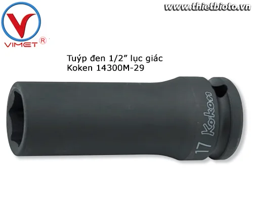Tuýp đen 1/2" đầu lục giác 14300M-29