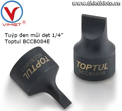 Tuýp đen mũi dẹt 1/4" Toptul BCCB084E
