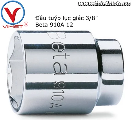Đầu tuýp lục giác 3/8" Beta 910A 12