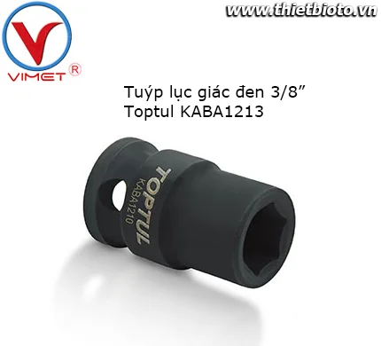 Tuýp lục giác đen 3/8" Toptul KABA1213