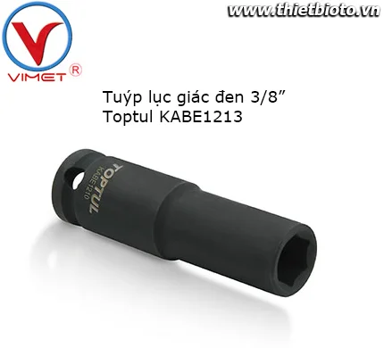 Tuýp lục giác đen 3/8" Toptul KABE1213
