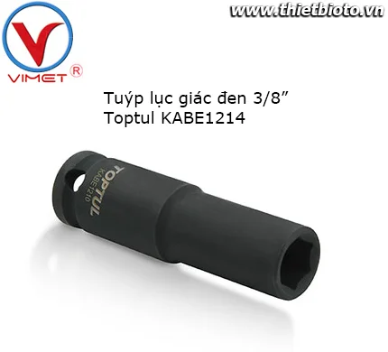 Tuýp lục giác đen 3/8" Toptul KABE1214