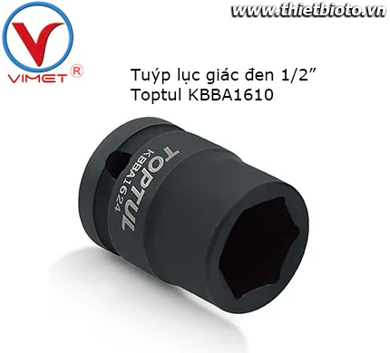 Tuýp đen lục giác 1/2" Toptul KBBA1610