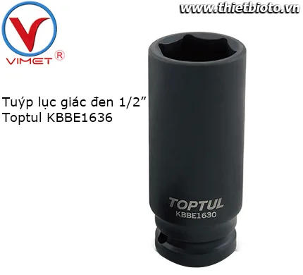 Tuýp lục giác đen 1/2" Toptul KBBE1636