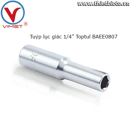 Tuýp lục giác 1/4" Toptul BAEE0807