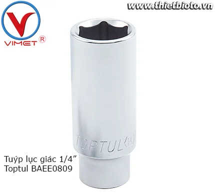 Tuýp lục giác 1/4" Toptul BAEE0809