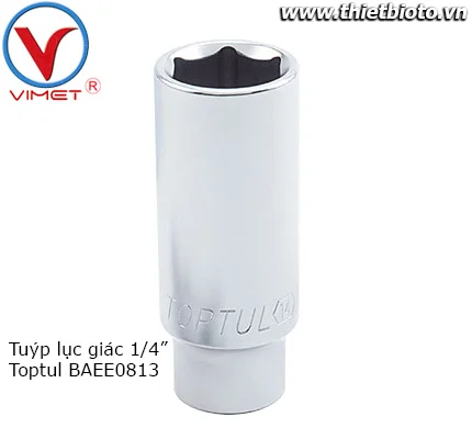 Tuýp lục giác 1/4" Toptul BAEE0813